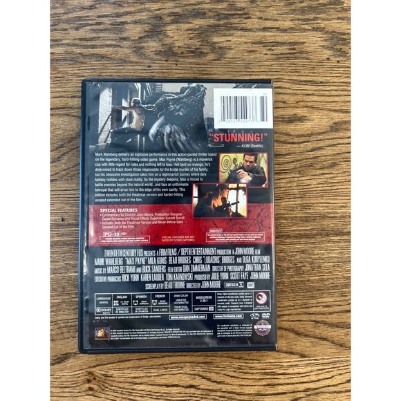 Max Payne DVD 2008 Unrated Action Thriller Mark Wahlberg Mila Kunis Pre-Owned - Picture 2 of 4
